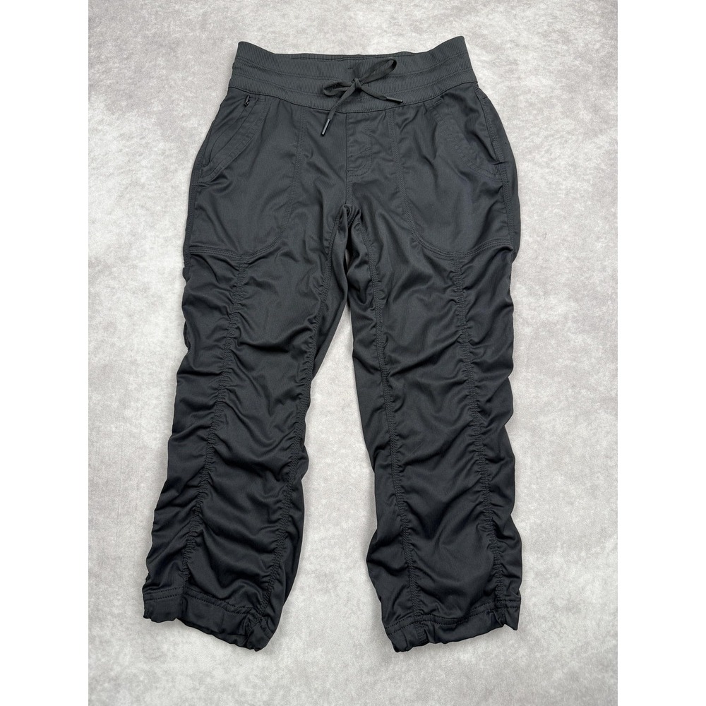 North Face‎ Pants Womens XS Black Activewear Ruched Drawstring Outdoor Stretch